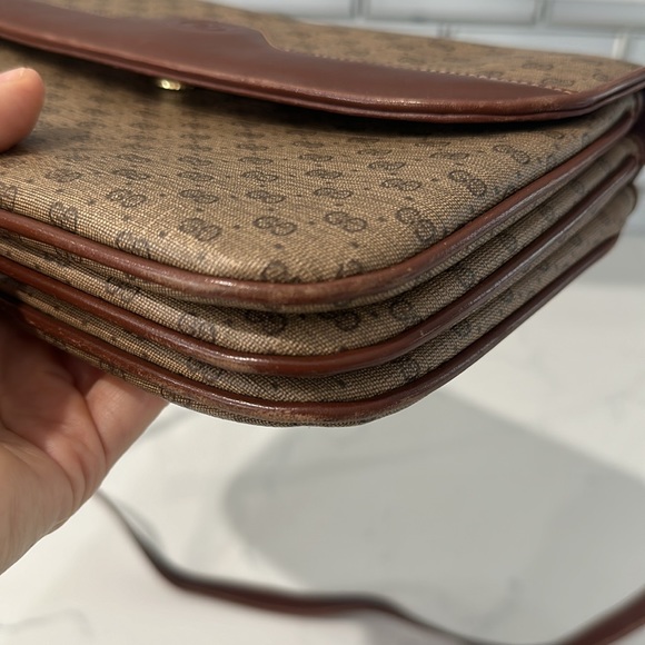 Gucci micro gg web brown vintage authentic crossbody - Picture 4 of 12